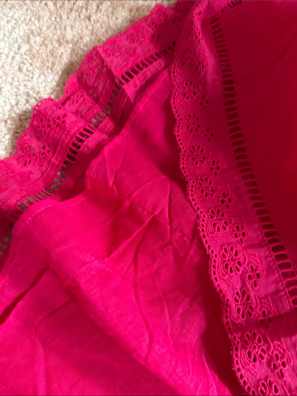 π NWT Jackpot Eyelet cotton strappy dress gipsy pink - Picture 10 of 10